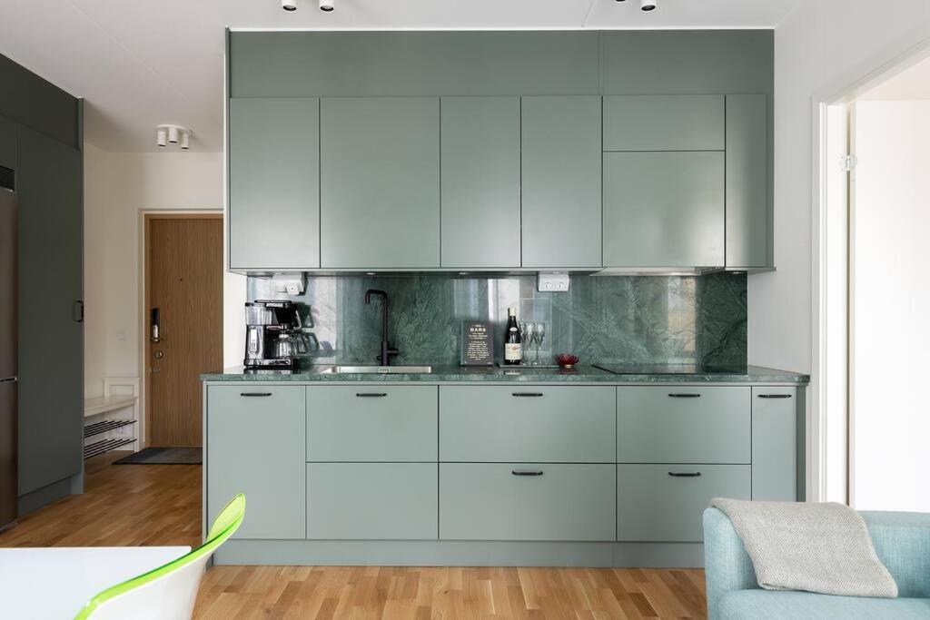 Modern Elegance I Hagastaden Apartment Stockholm Exterior foto