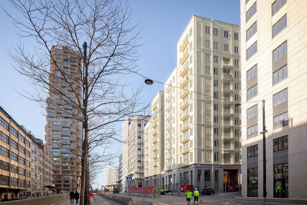 Modern Elegance I Hagastaden Apartment Stockholm Exterior foto