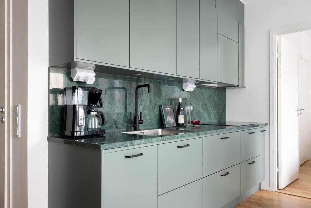 Modern Elegance I Hagastaden Apartment Stockholm Exterior foto